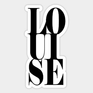 Louise Girls Name Bold Font Sticker